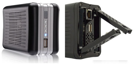 NAS Thecus N0204 miniNAS <2*2.5" SATA, 128Mb, 1*GbE, RAID 0,1>